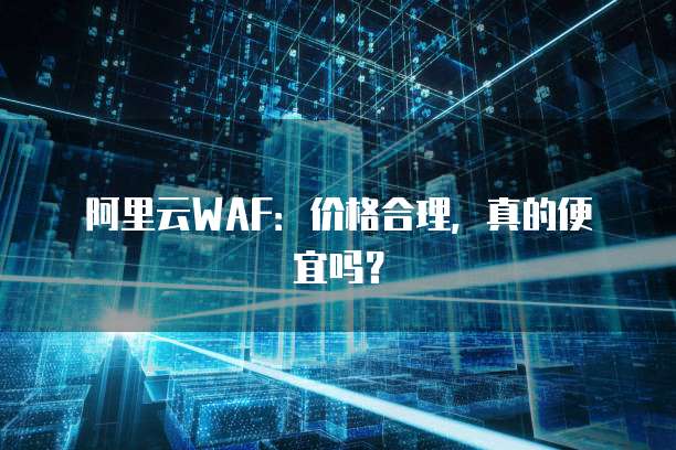 阿里云WAF：价格合理，真的便宜吗？