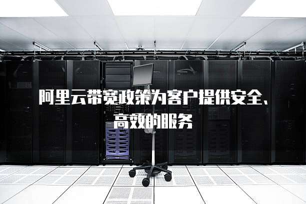 阿里云带宽政策为客户提供安全、高效的服务