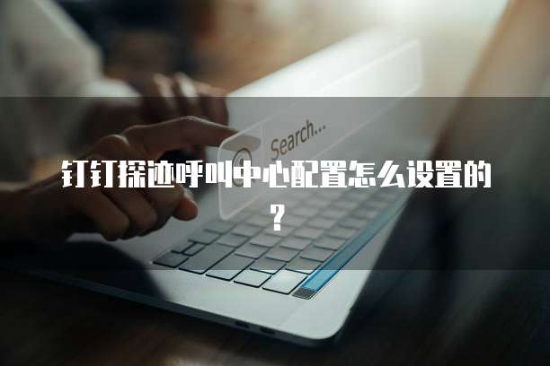 钉钉探迹呼叫中心配置怎么设置的?