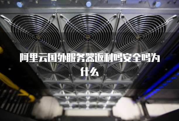 阿里云国外服务器返利吗安全吗为什么