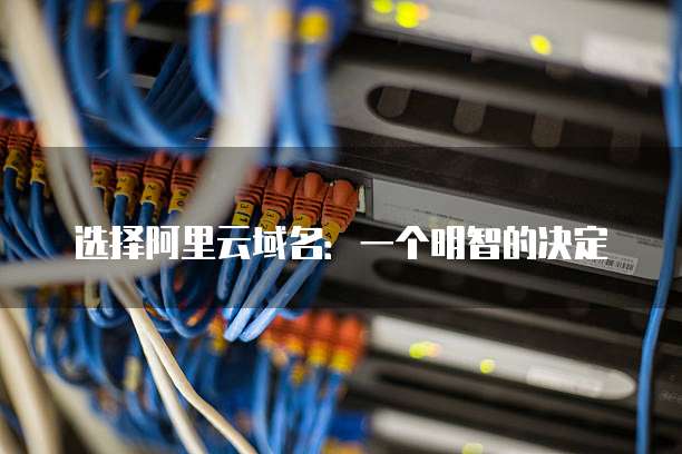 选择阿里云域名:一个明智的决定