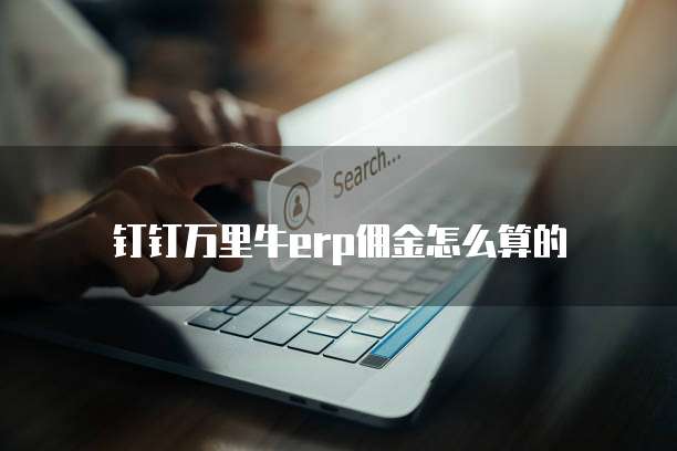 钉钉万里牛erp佣金怎么算的
