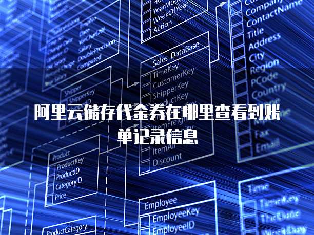 阿里云储存代金券在哪里查看到账单记录信息
