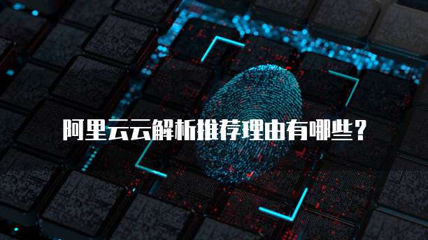 阿里云云解析推荐理由有哪些?