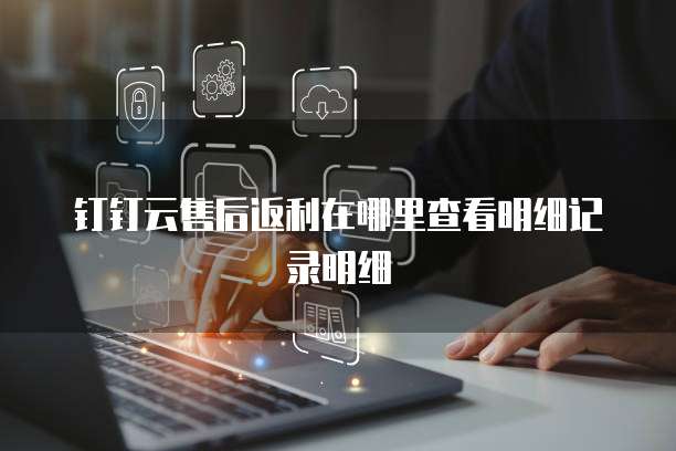 钉钉云售后返利在哪里查看明细记录明细