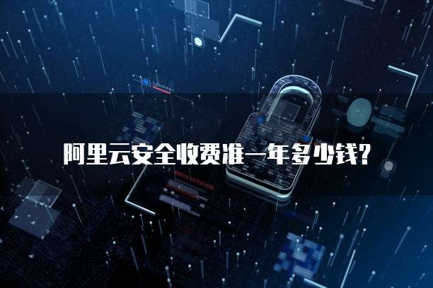 阿里云安全收费准一年多少钱?