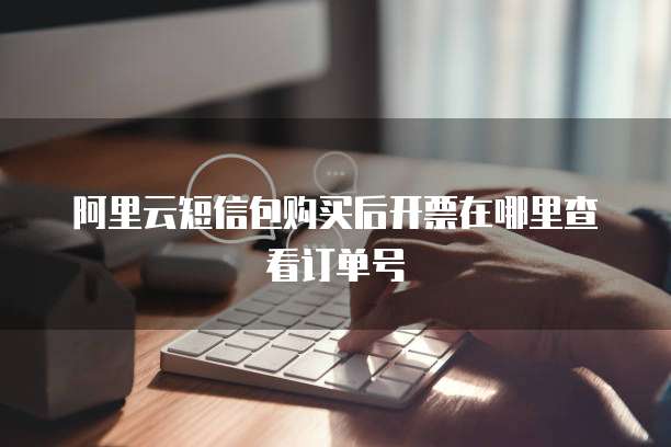 阿里云短信包购买后开票在哪里查看订单号