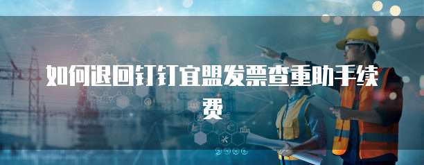 如何退回钉钉宜盟发票查重助手续费