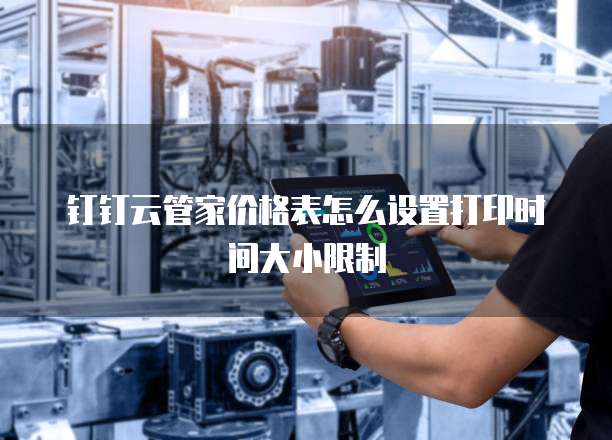 钉钉云管家价格表怎么设置打印时间大小限制