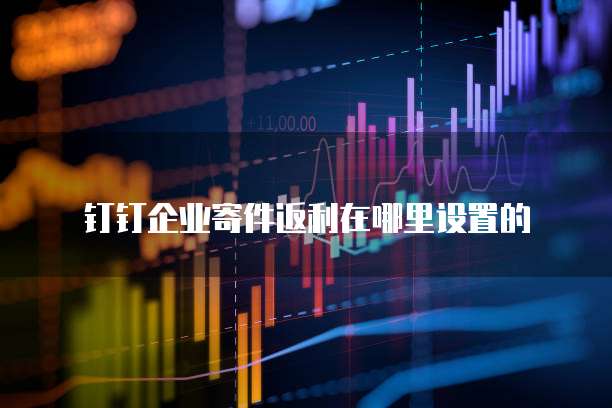 钉钉企业寄件返利在哪里设置的