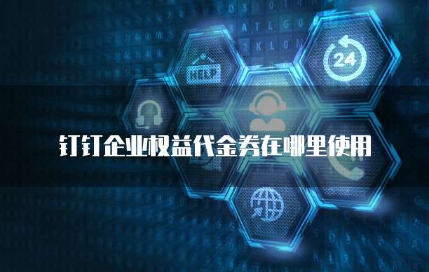 钉钉企业权益代金券在哪里使用