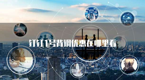 钉钉1号背调优惠在哪里看