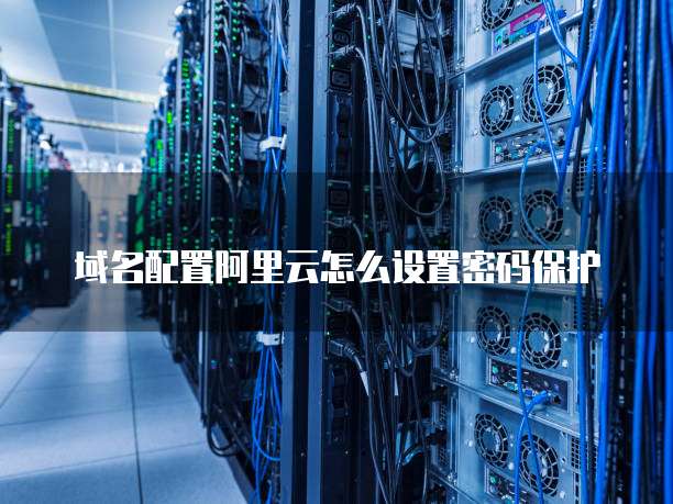 域名配置阿里云怎么设置密码保护
