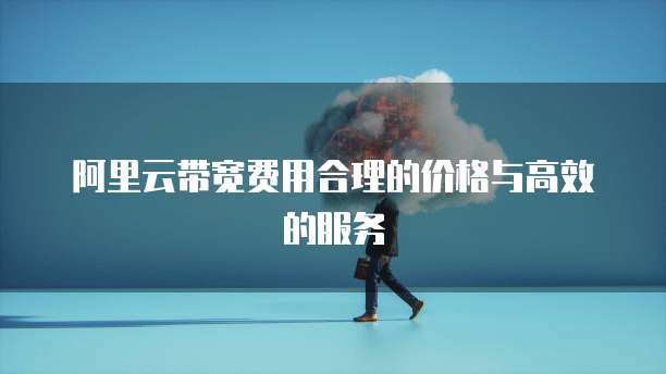 阿里云带宽费用合理的价格与高效的服务