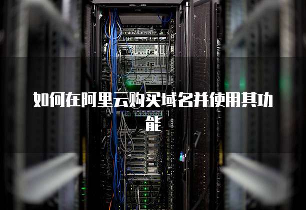 如何在阿里云购买域名并使用其功能