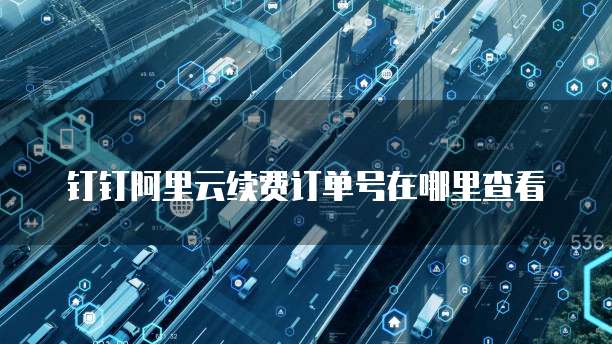 钉钉阿里云续费订单号在哪里查看