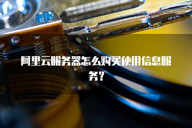 阿里云服务器怎么购买使用信息服务?