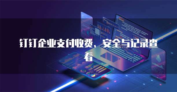 钉钉企业支付收费、安全与记录查看