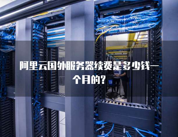 阿里云国外服务器续费是多少钱一个月的?