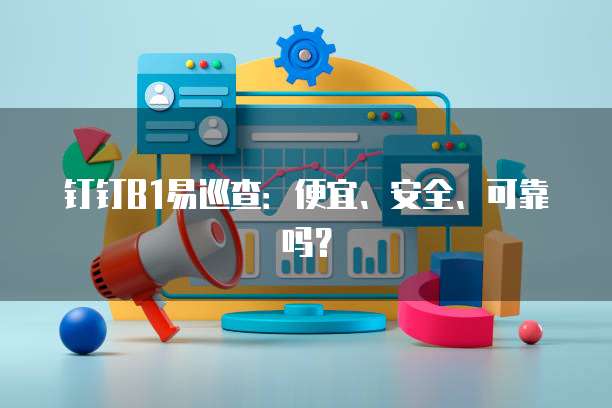 钉钉B1易巡查:便宜、安全、可靠吗?