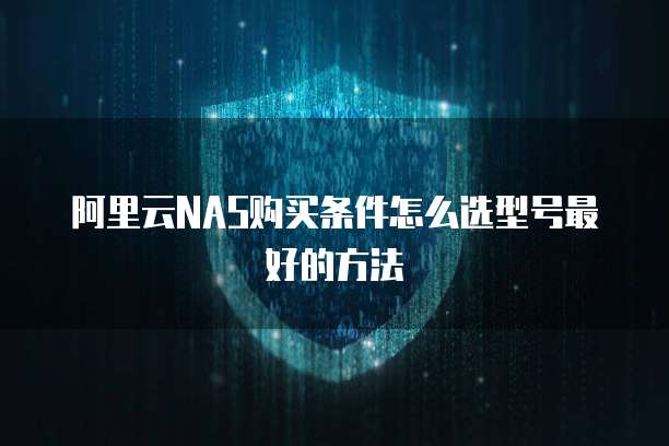 阿里云NAS购买条件怎么选型号最好的方法