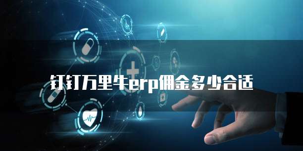 钉钉万里牛erp佣金多少合适