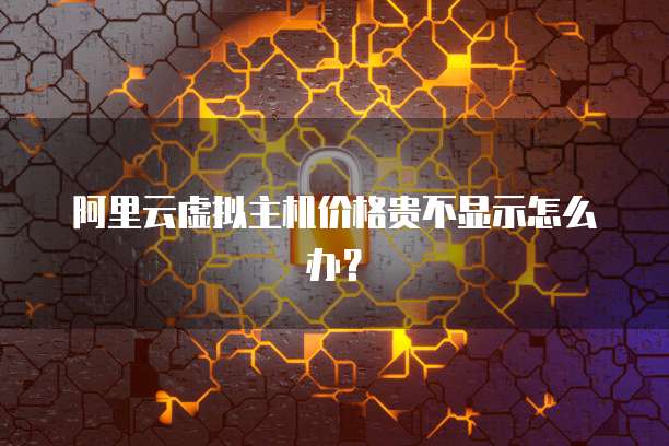 阿里云虚拟主机价格贵不显示怎么办?