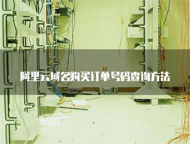 阿里云域名购买订单号码查询方法