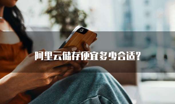 阿里云储存便宜多少合适?