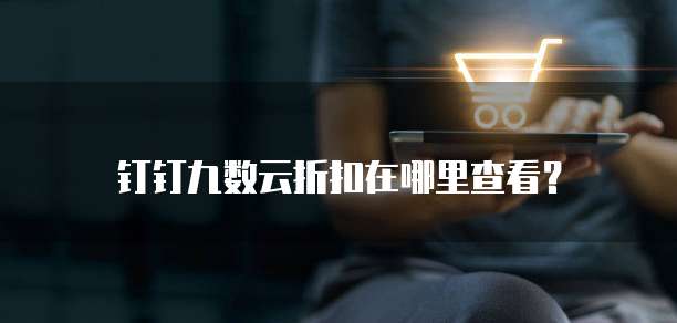 钉钉九数云折扣在哪里查看？