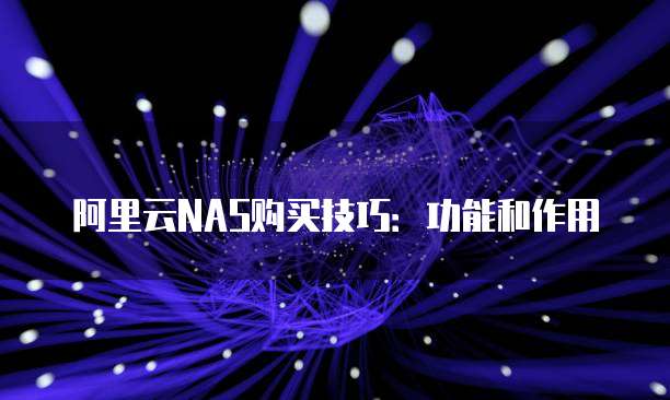 阿里云NAS购买技巧：功能和作用