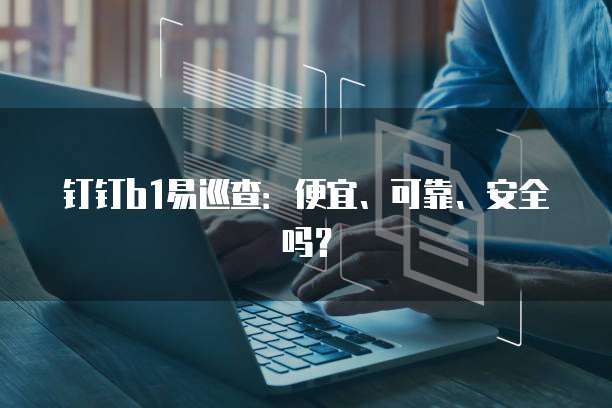 钉钉b1易巡查:便宜、可靠、安全吗?