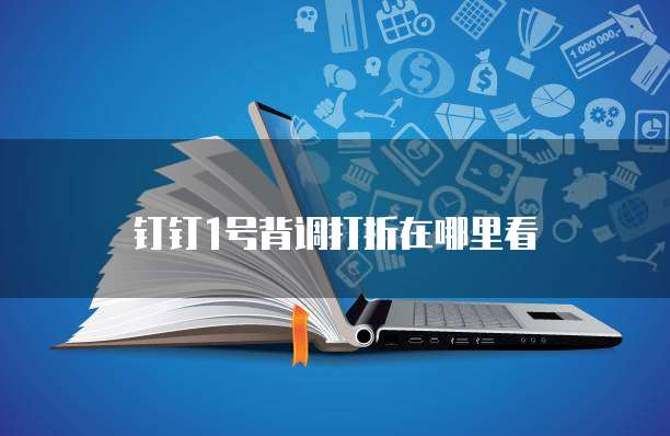 钉钉1号背调打折在哪里看