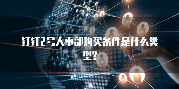 钉钉2号人事部购买条件是什么类型?