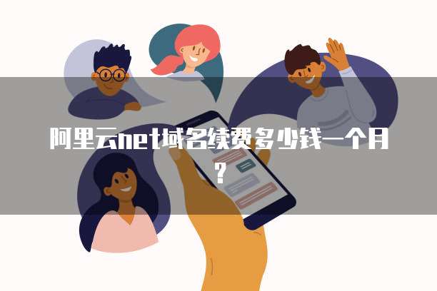 阿里云net域名续费多少钱一个月?