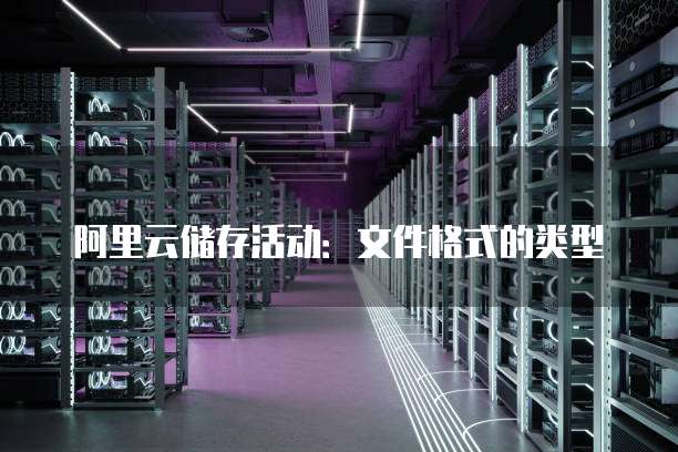 阿里云储存活动:文件格式的类型