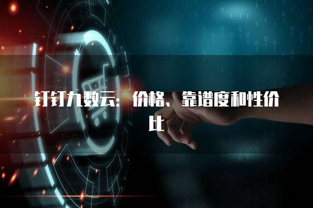 钉钉九数云:价格、靠谱度和性价比