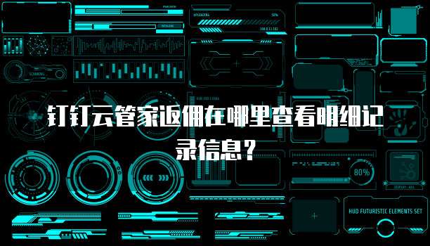钉钉云管家返佣在哪里查看明细记录信息?