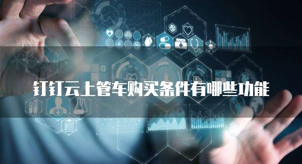 钉钉云上管车购买条件有哪些功能