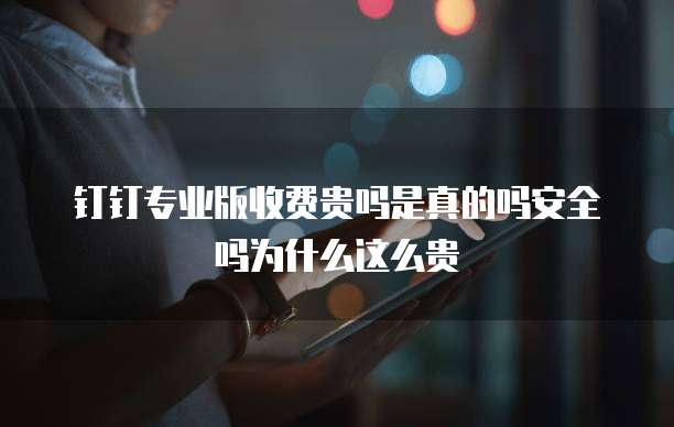 钉钉专业版收费贵吗是真的吗安全吗为什么这么贵