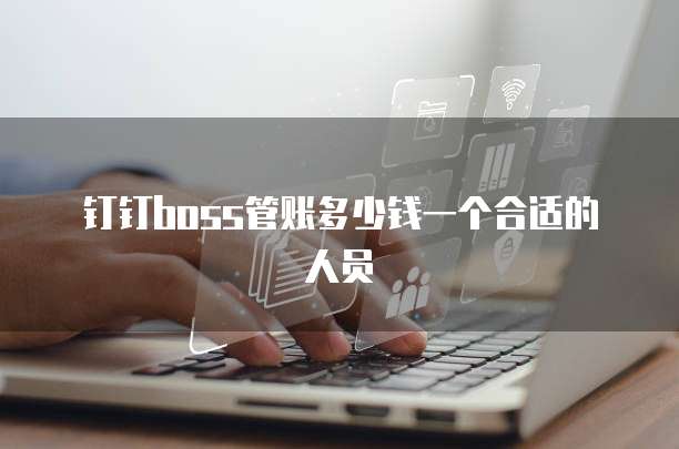 钉钉boss管账多少钱一个合适的人员