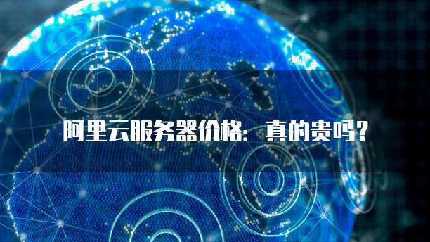 阿里云服务器价格:真的贵吗?