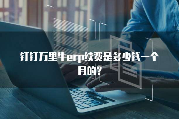 钉钉万里牛erp续费是多少钱一个月的?