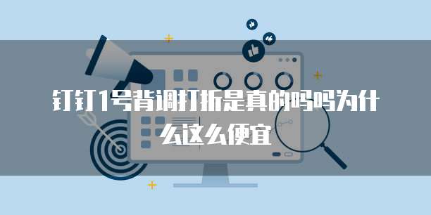 钉钉1号背调打折是真的吗吗为什么这么便宜