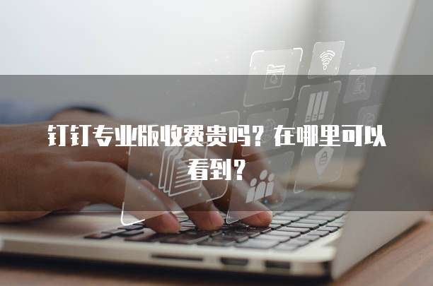 钉钉专业版收费贵吗？在哪里可以看到？