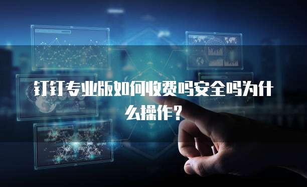 钉钉专业版如何收费吗安全吗为什么操作?