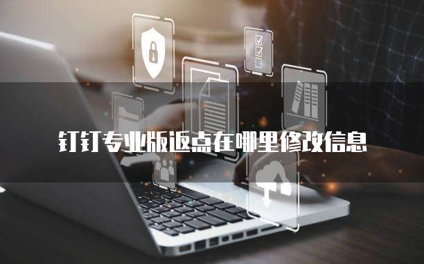 钉钉专业版返点在哪里修改信息