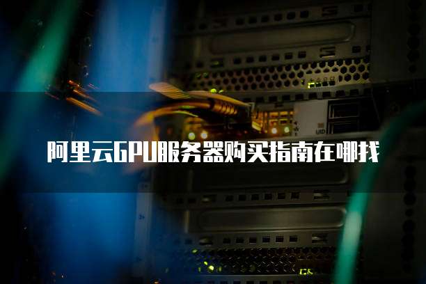 阿里云gpu服务器购买指南在哪找