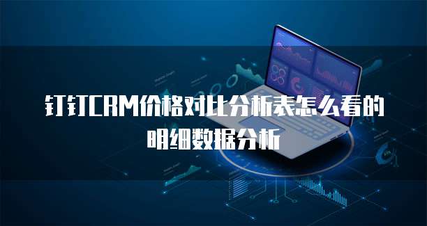 钉钉CRM价格对比分析表怎么看的明细数据分析