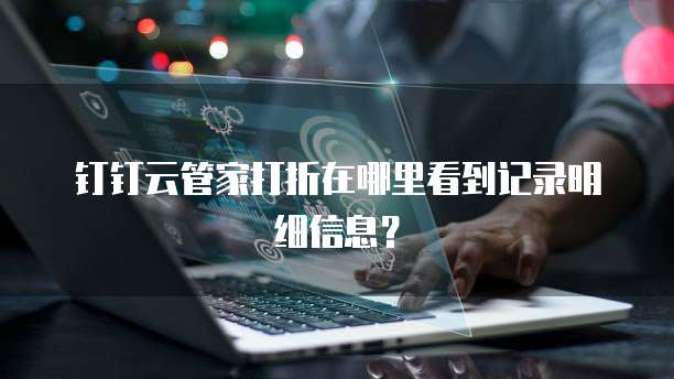 钉钉云管家打折在哪里看到记录明细信息?